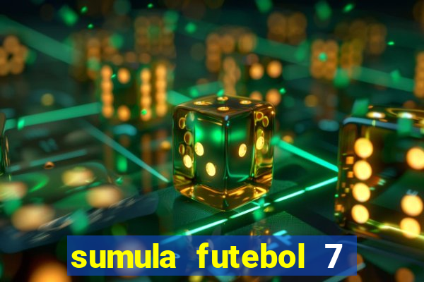 sumula futebol 7 society excel